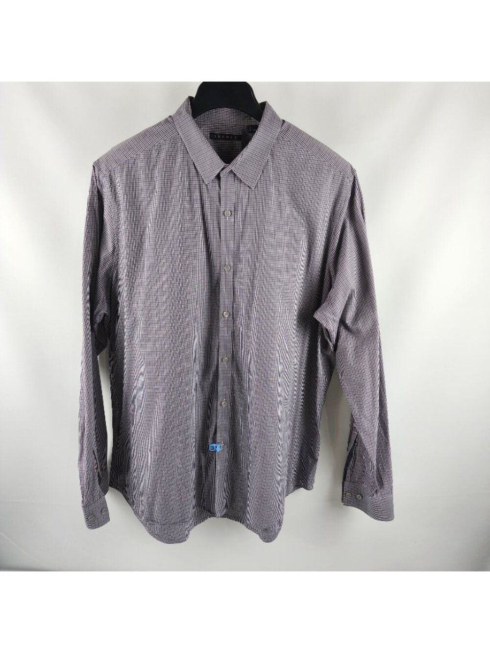 Theory Shirt Mens XXL Multi Check Point Button Up Dress Shirt